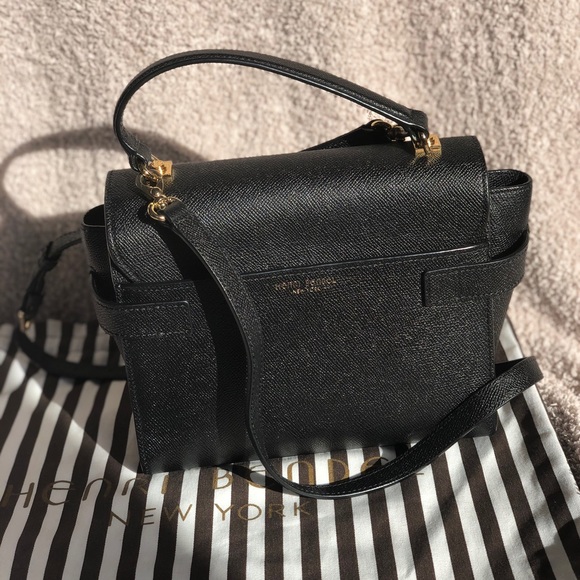 Black Henri Bendel Mini Uptown Satchel - Picture 2 of 4